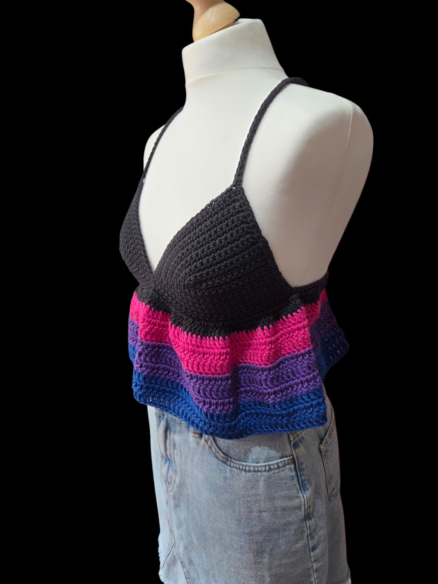 Ruffle crop top - Pride collection