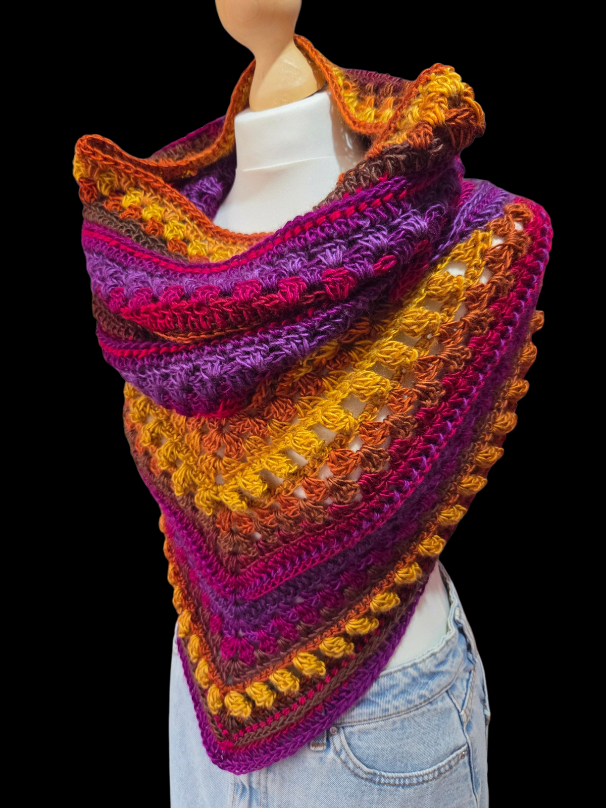 Hooded Cowl Scarf "Fantasy"