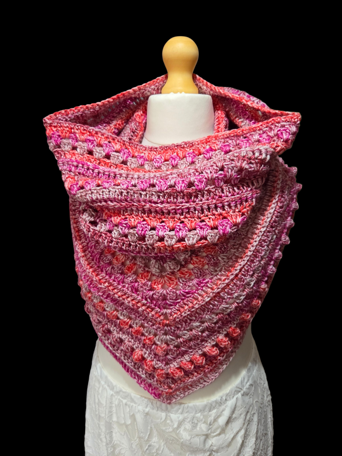Hooded Cowl Scarf Pink