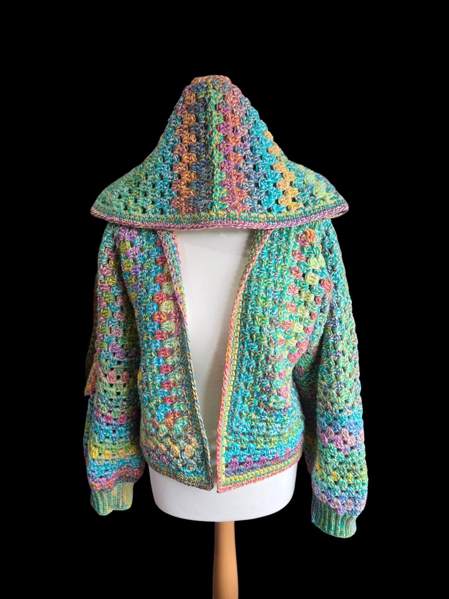 Hooded Cardigan (Colour - Luna)