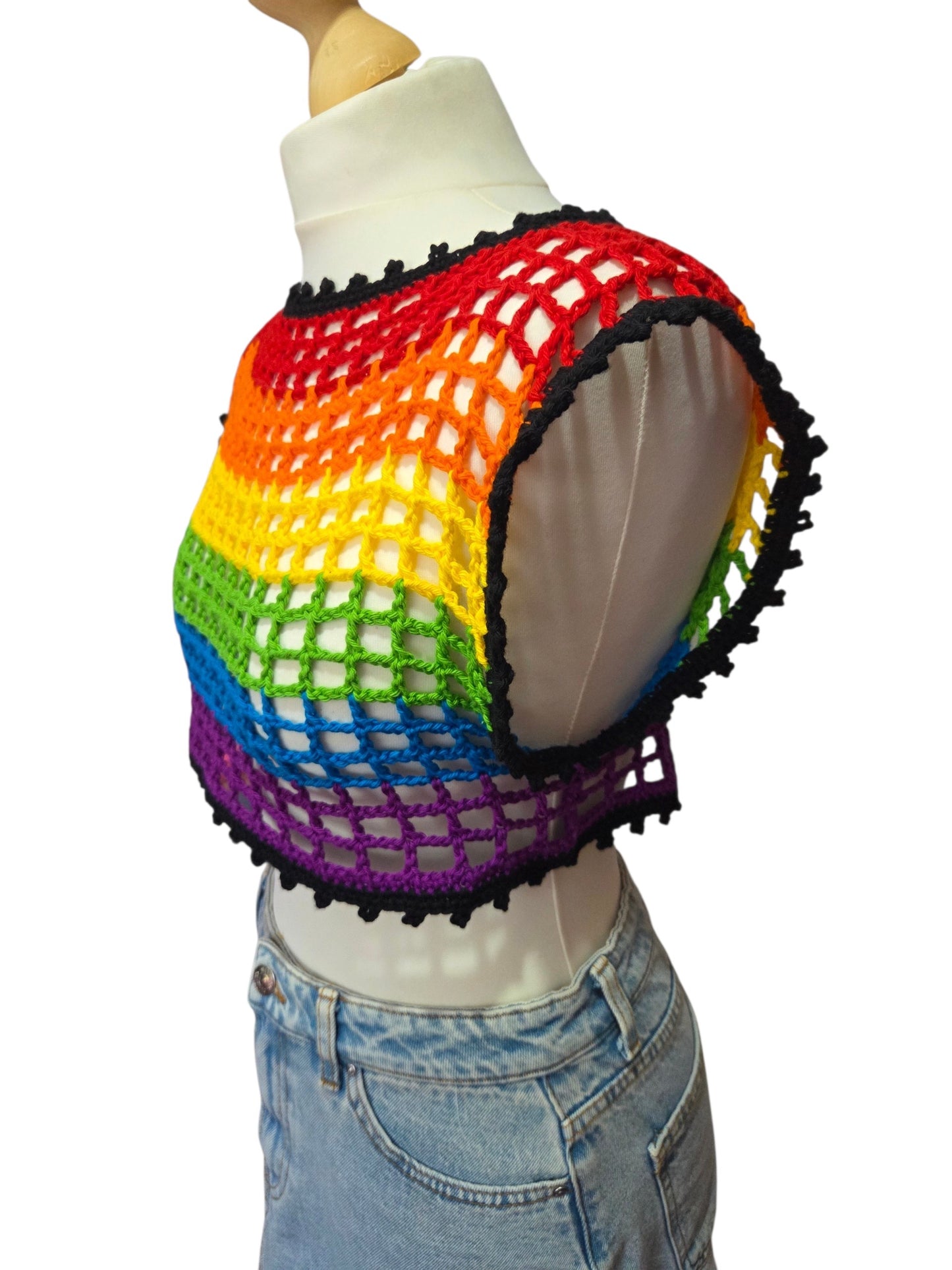 Cropped cotton top