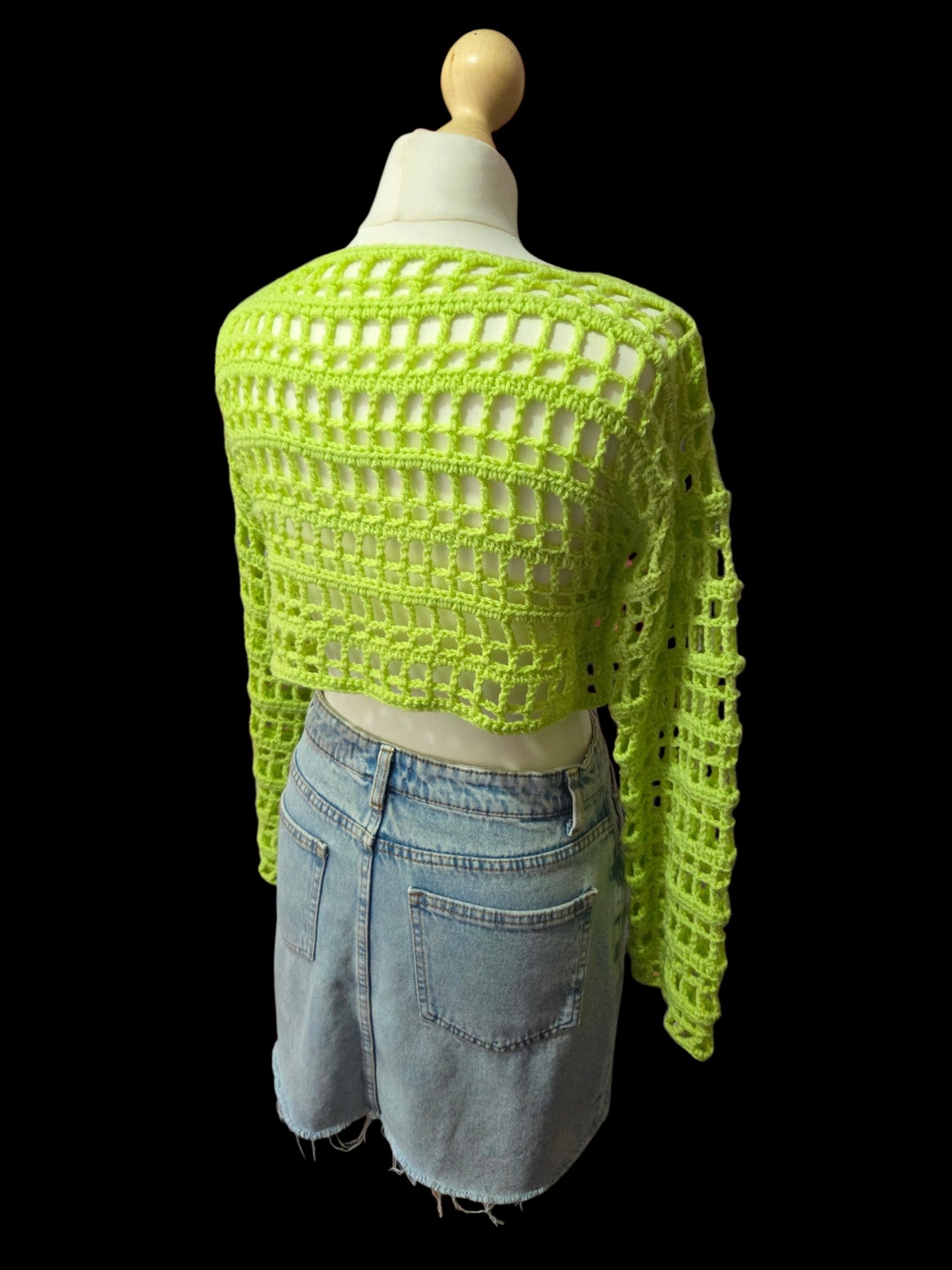 Cropped Mesh jumper