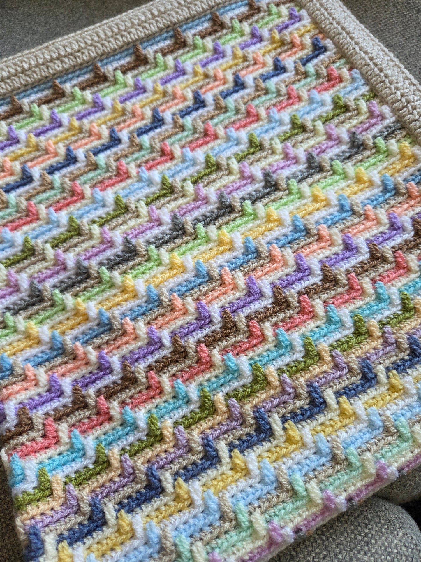 Pastels Baby Blanket