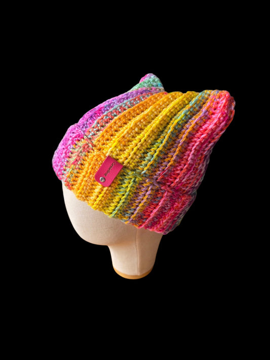 Multicoloured Beanie Hat