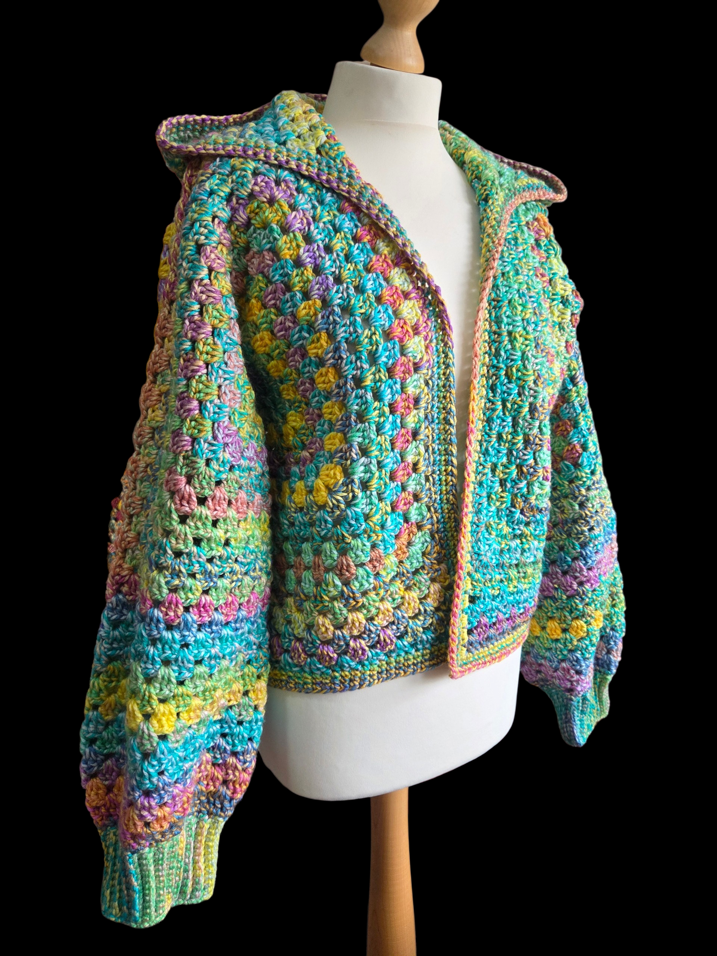Hooded Cardigan (Colour - Luna)