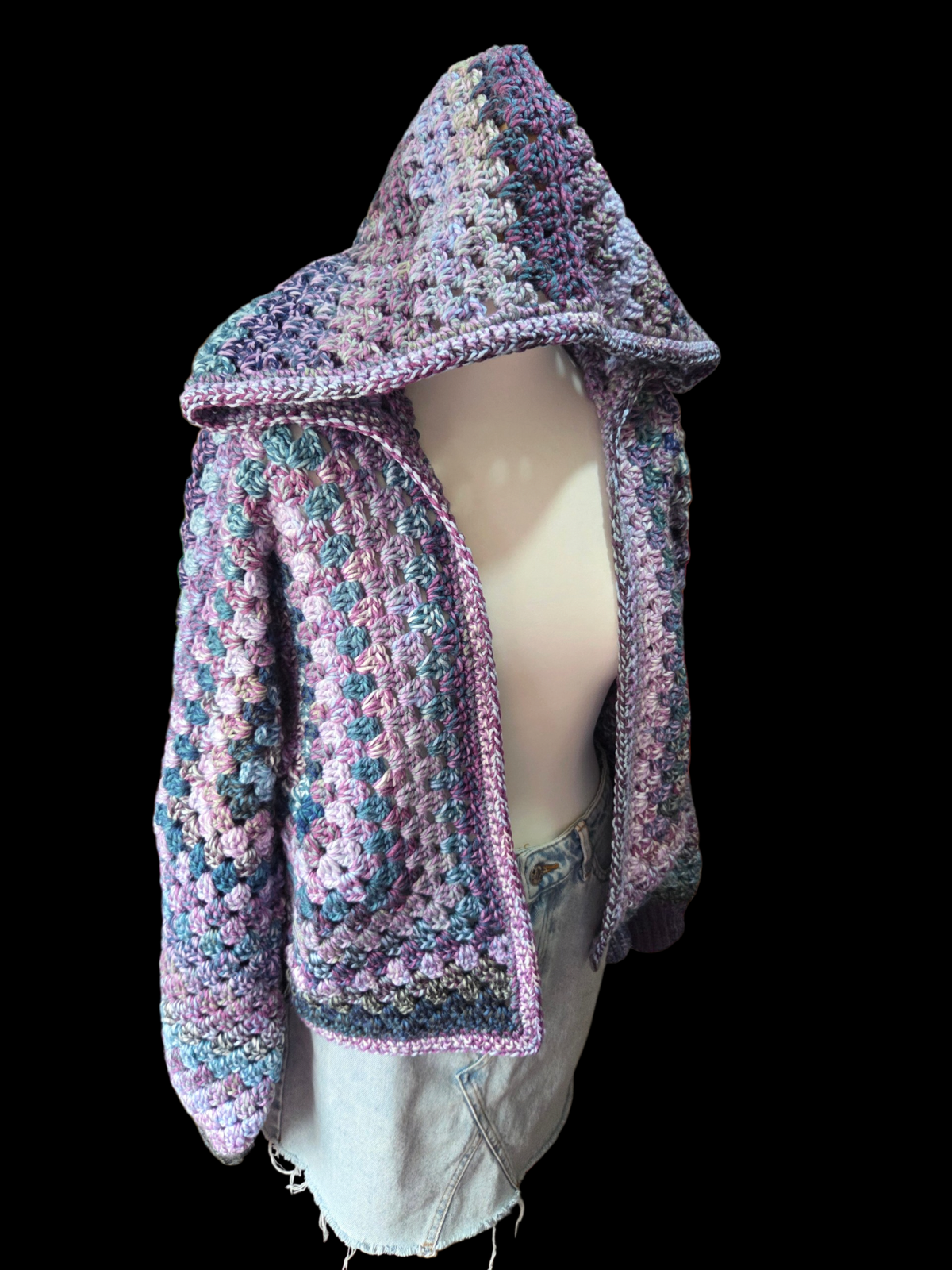 Hooded Cardigan (Colour - Morpho)
