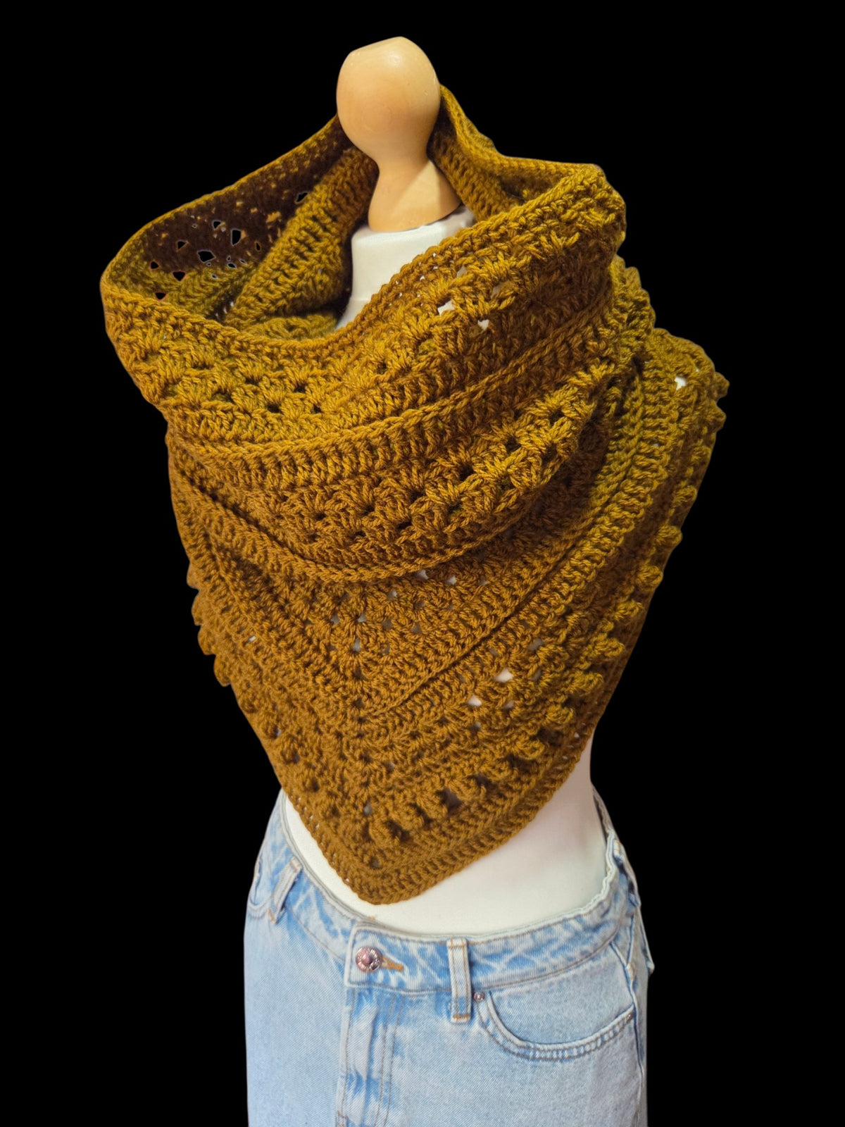 Hooded Cowl Scarf Bronze
