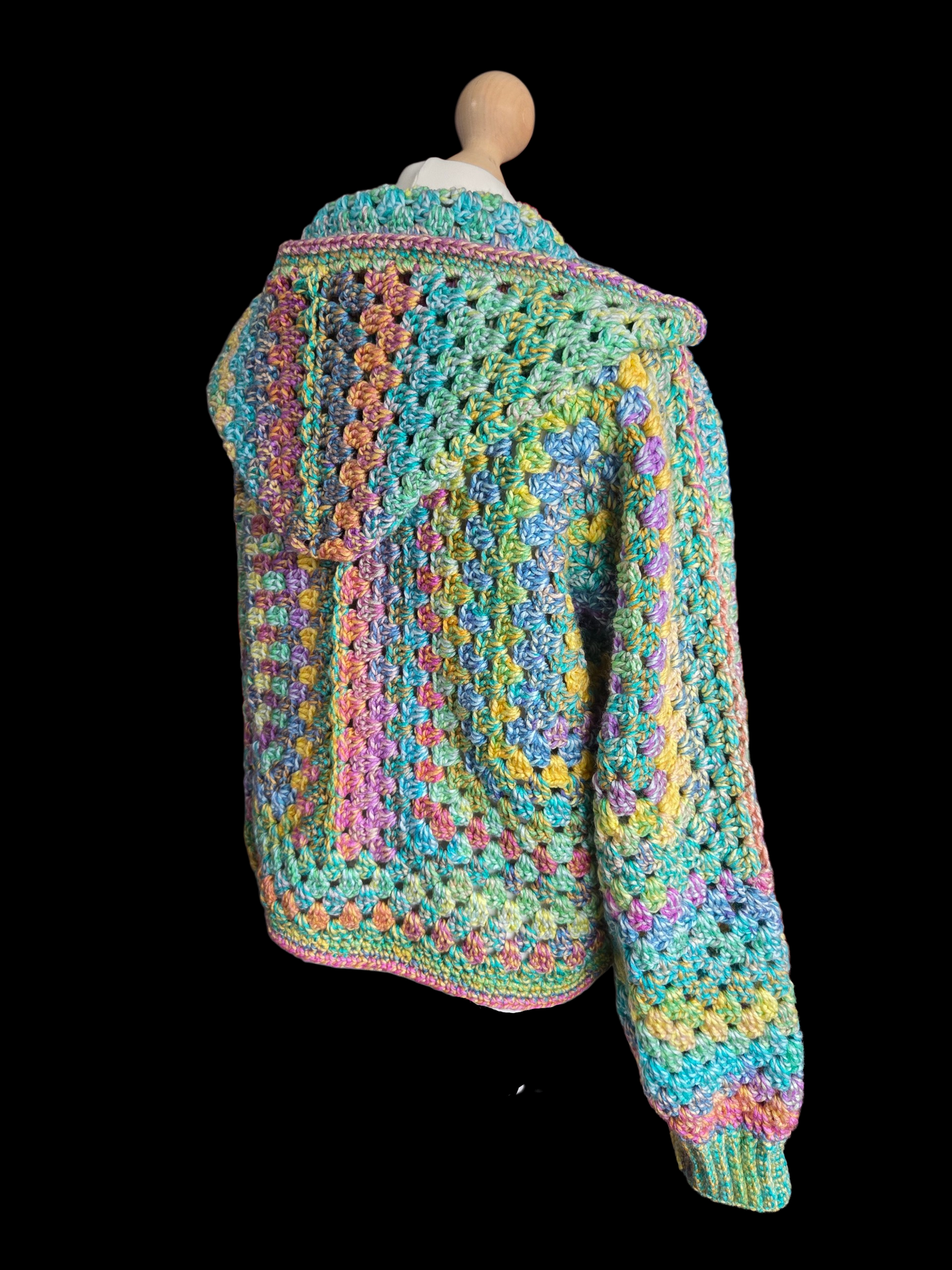 Hooded Cardigan (Colour - Luna)