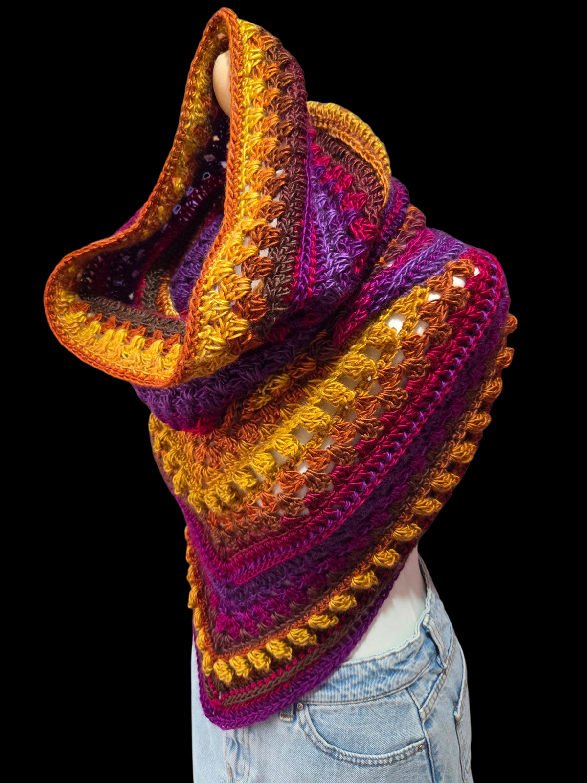 Hooded Cowl Scarf "Fantasy"