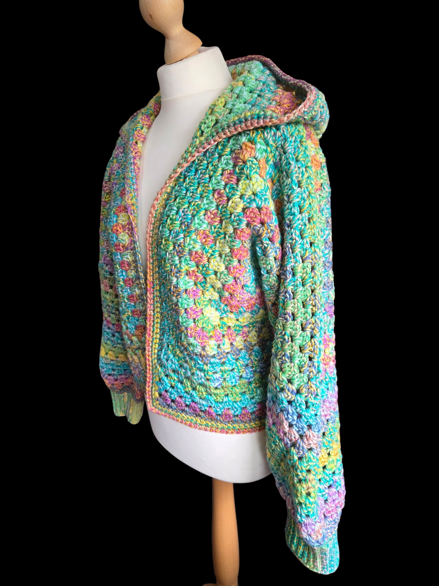 Hooded Cardigan (Colour - Luna)