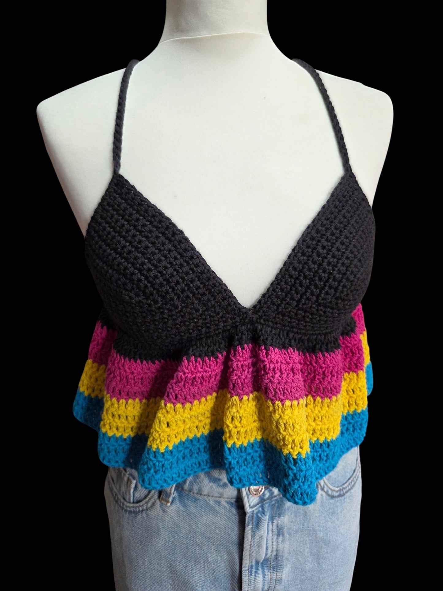 Ruffle crop top - Pride collection