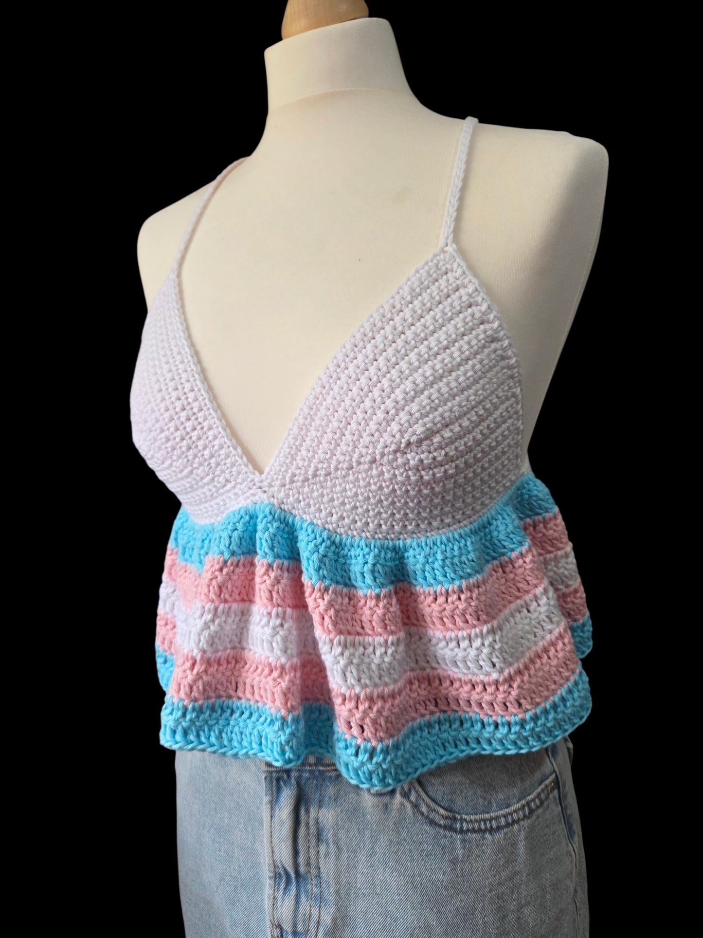 Ruffle crop top - Pride collection