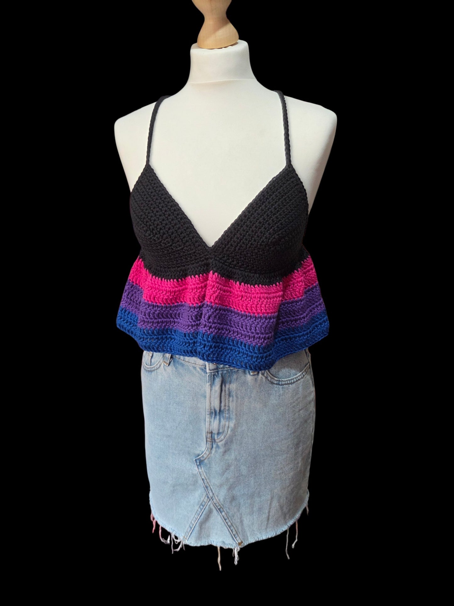 Ruffle crop top - Pride collection