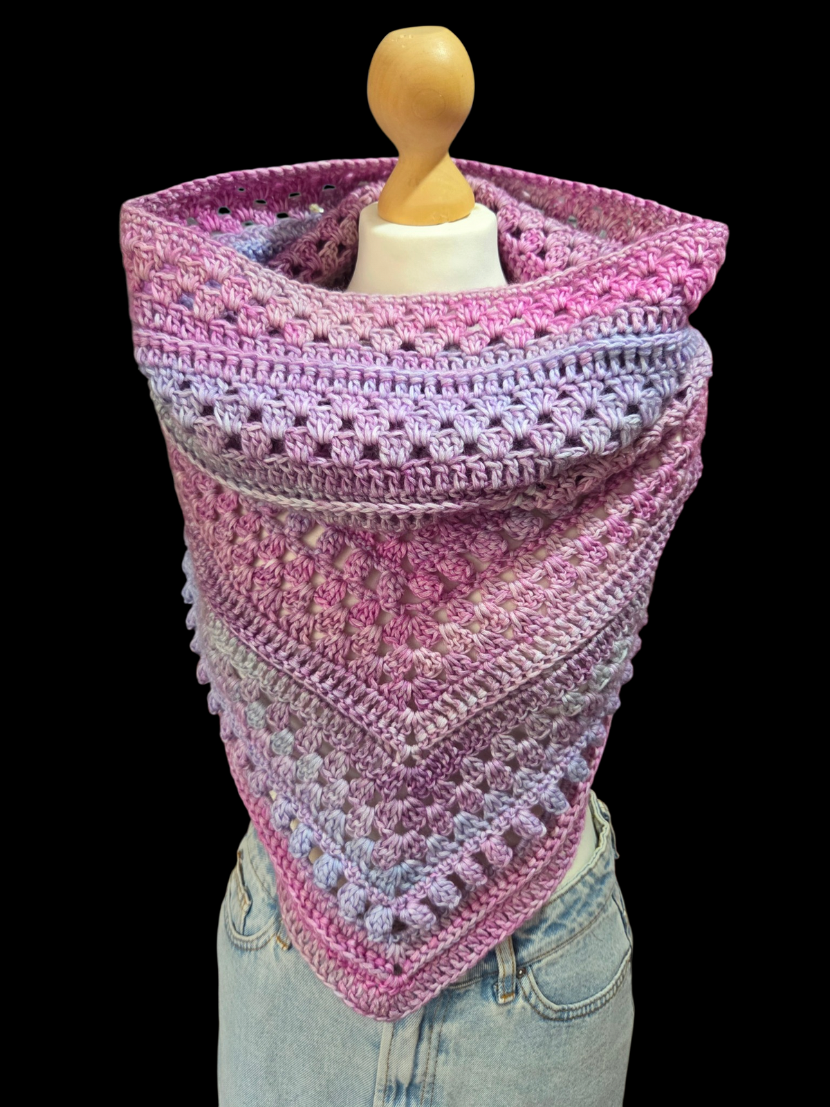 Hooded Cowl Scarf Lilac