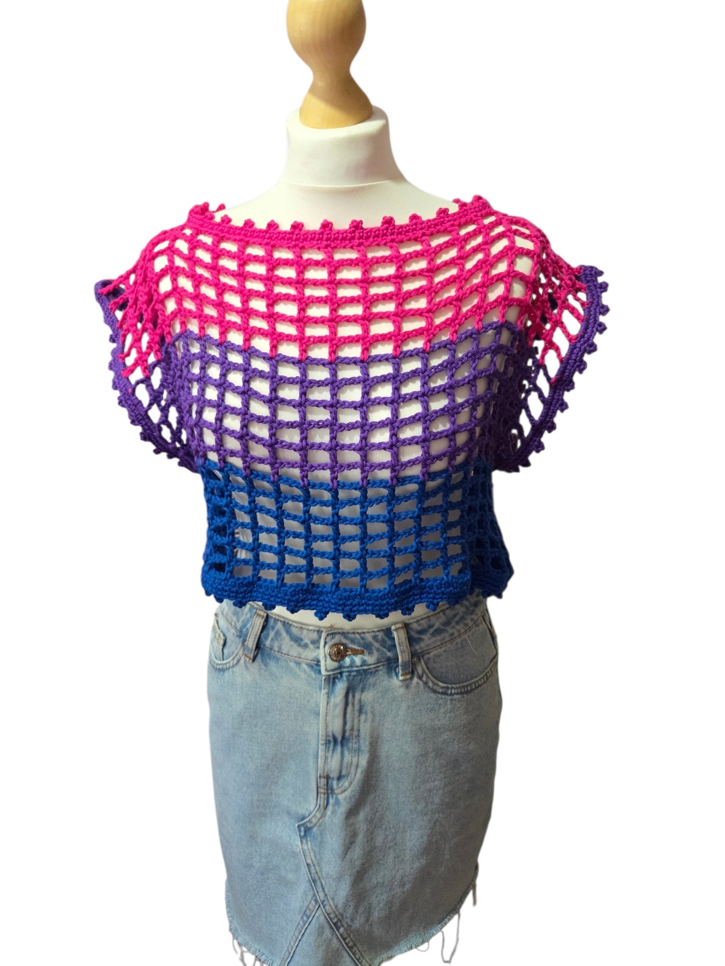 Cropped cotton top