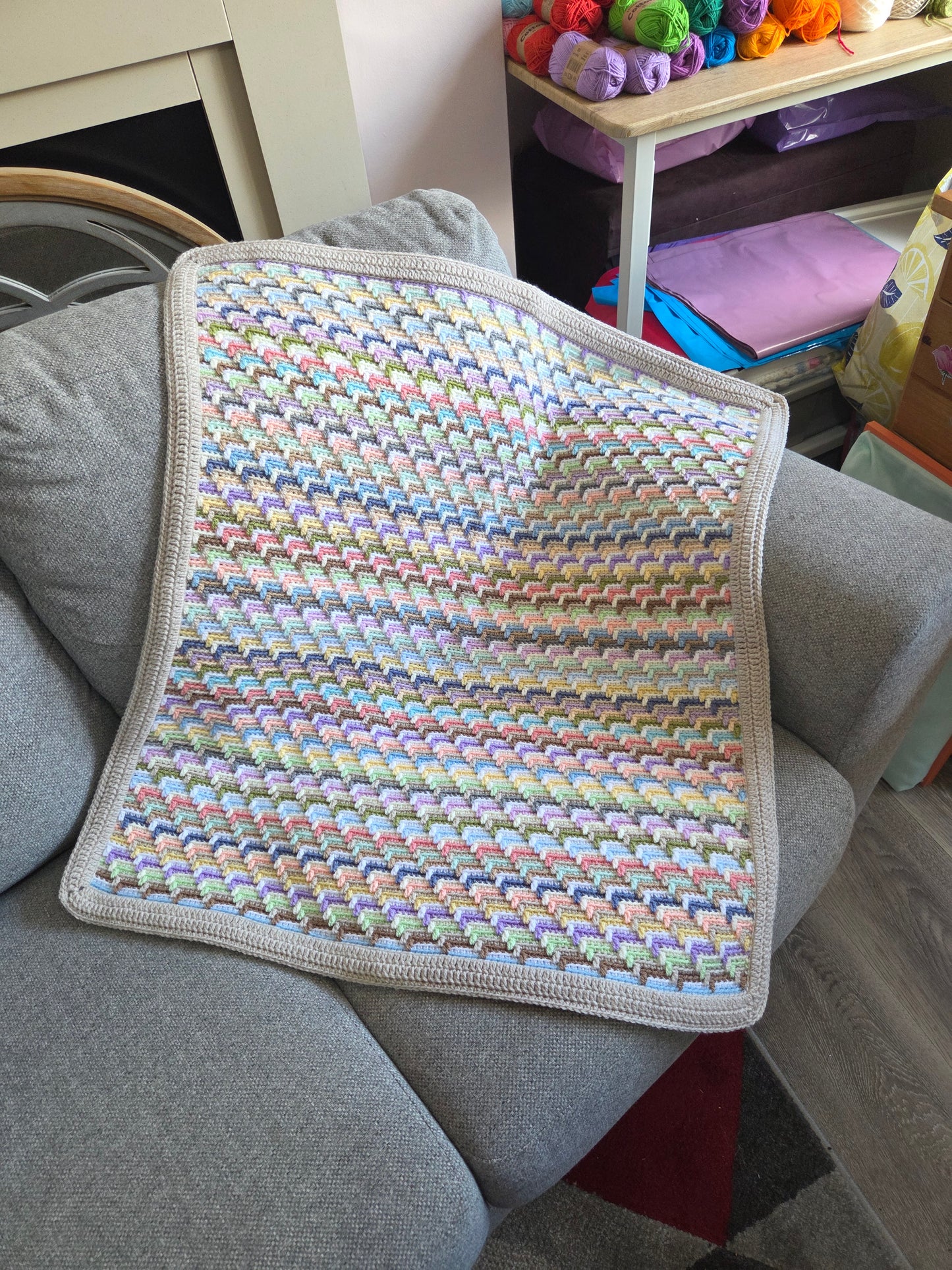 Pastels Baby Blanket