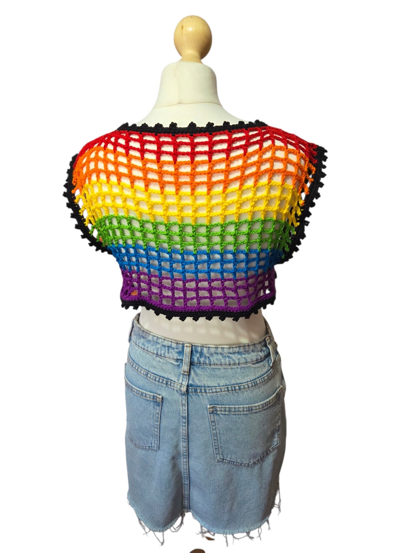 Cropped cotton top