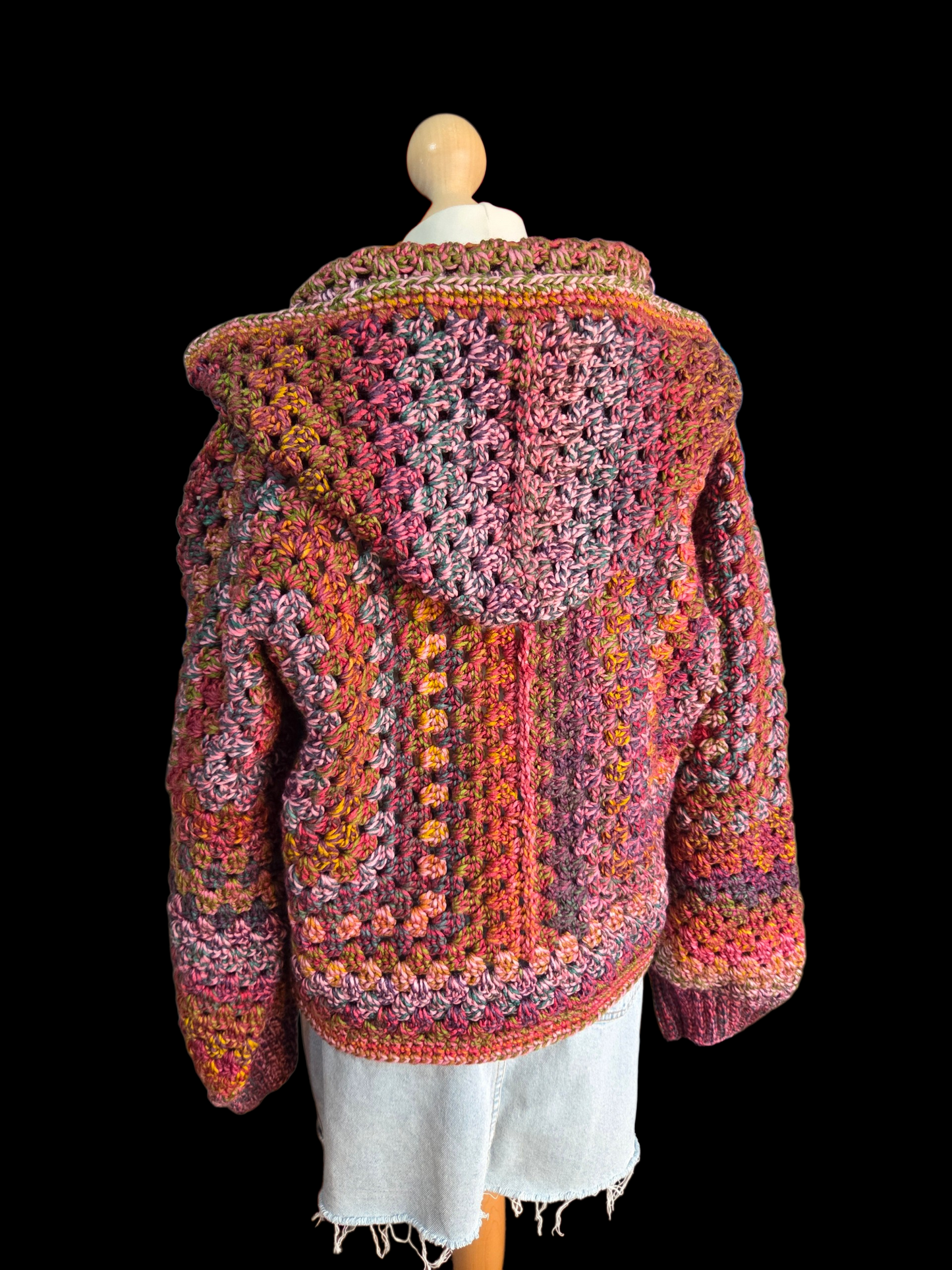 Hooded Cardigan (Colour - Hawk)