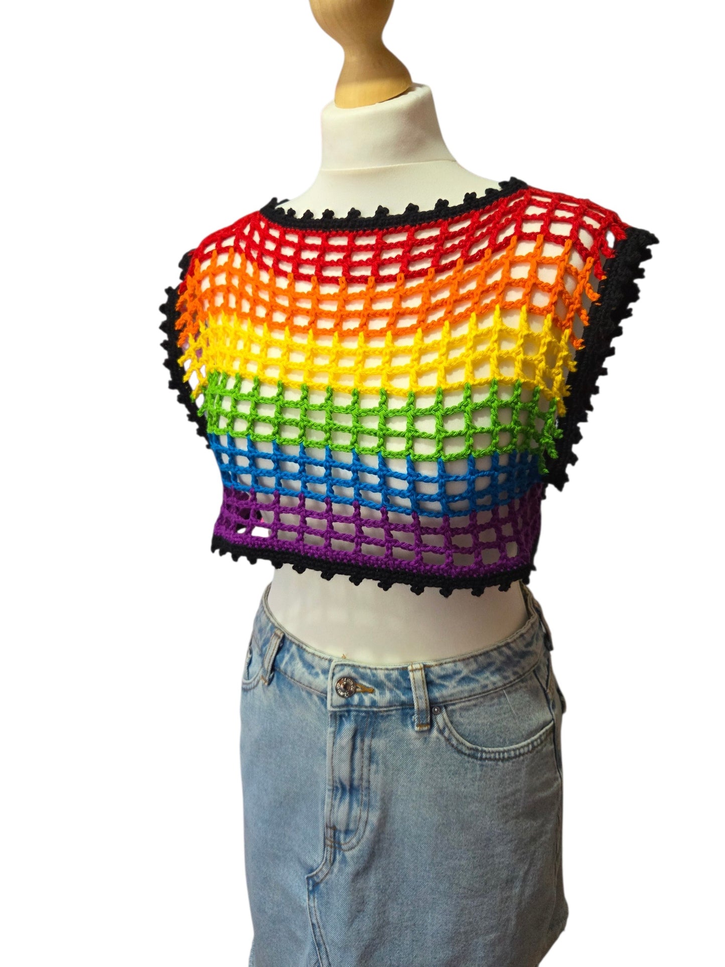 Cropped cotton top