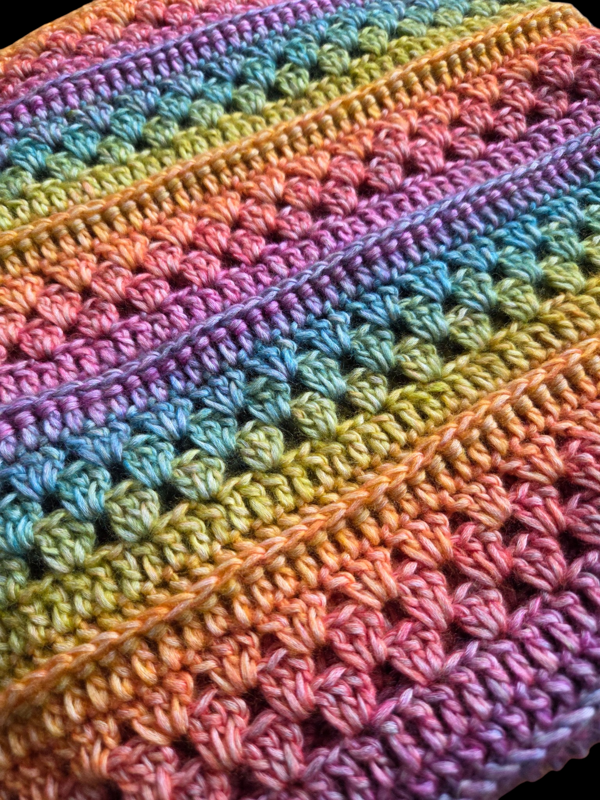 Hooded Cowl Scarf Rainbow