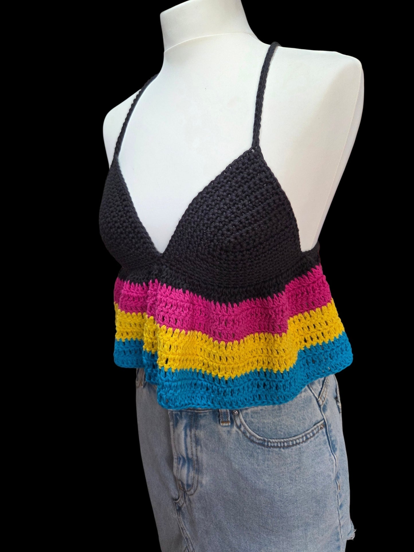 Ruffle crop top - Pride collection