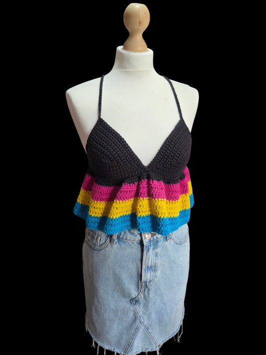 Ruffle crop top - Pride collection