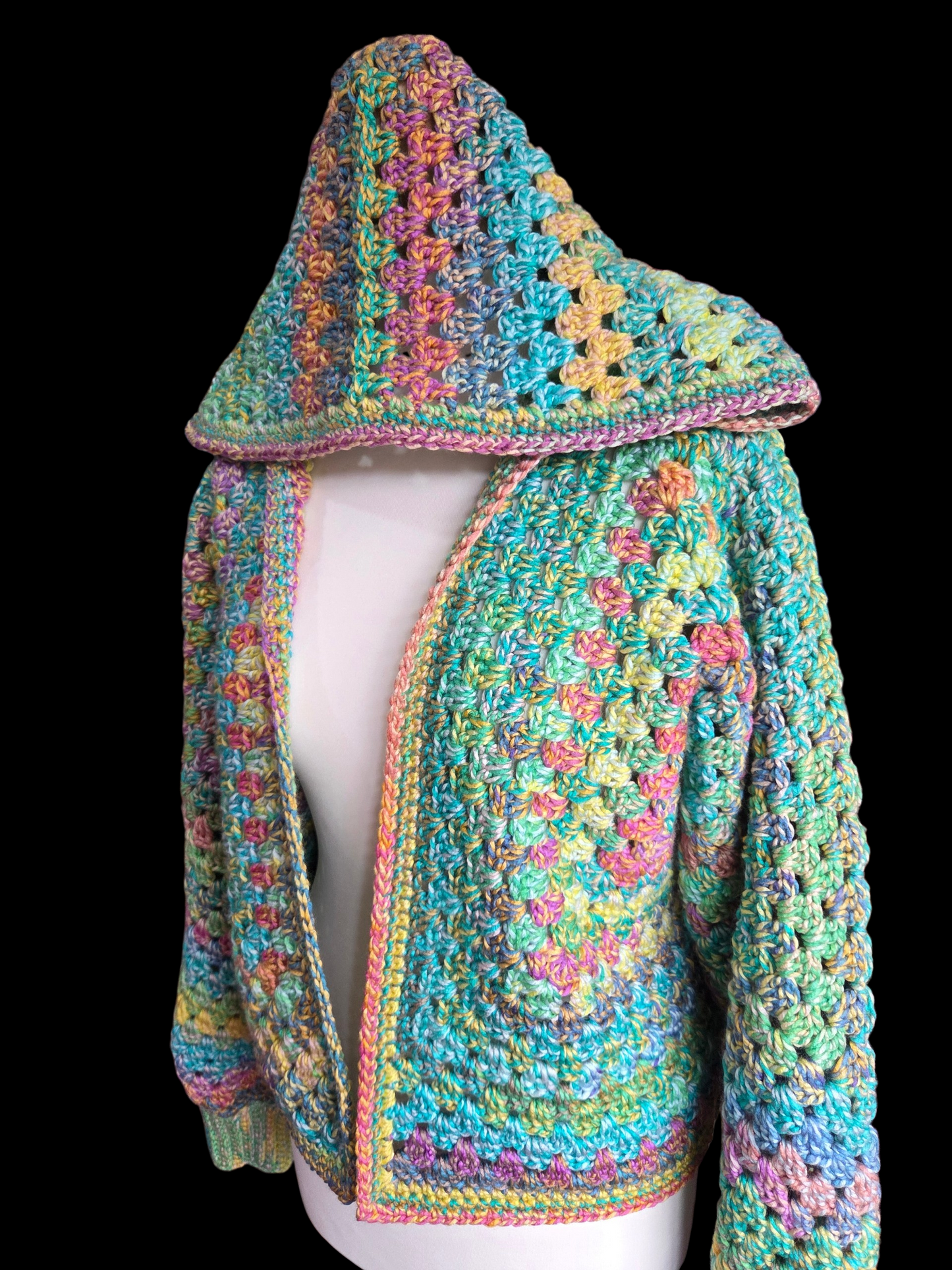 Hooded Cardigan (Colour - Luna)