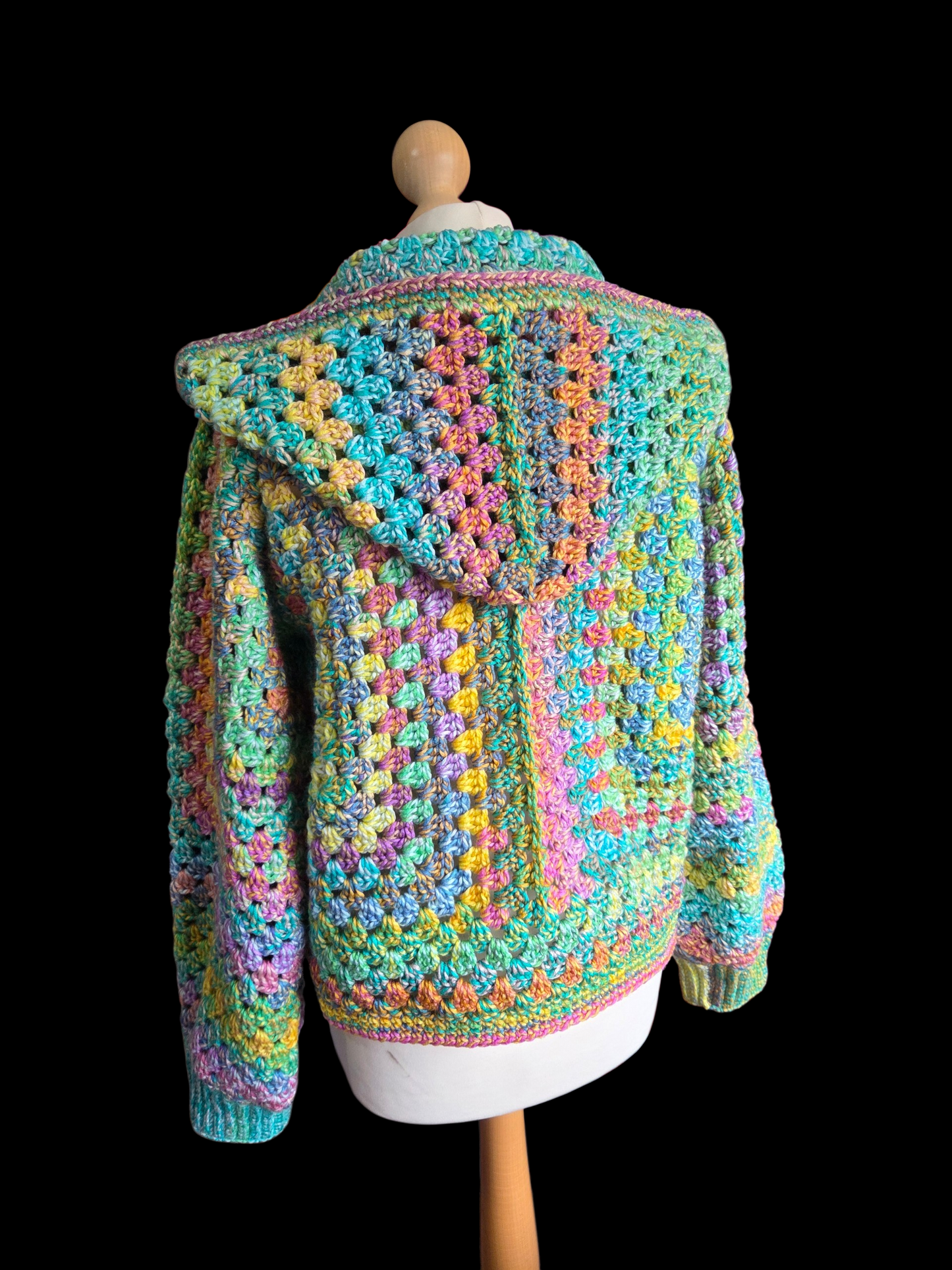 Hooded Cardigan (Colour - Luna)
