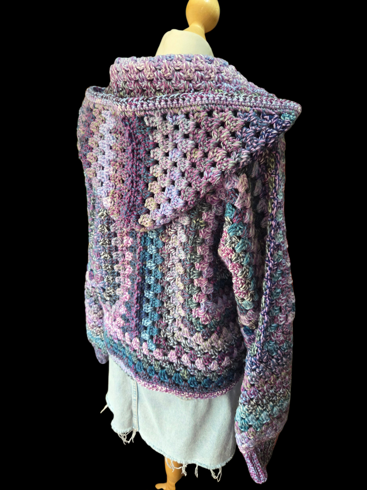 Hooded Cardigan (Colour - Morpho)