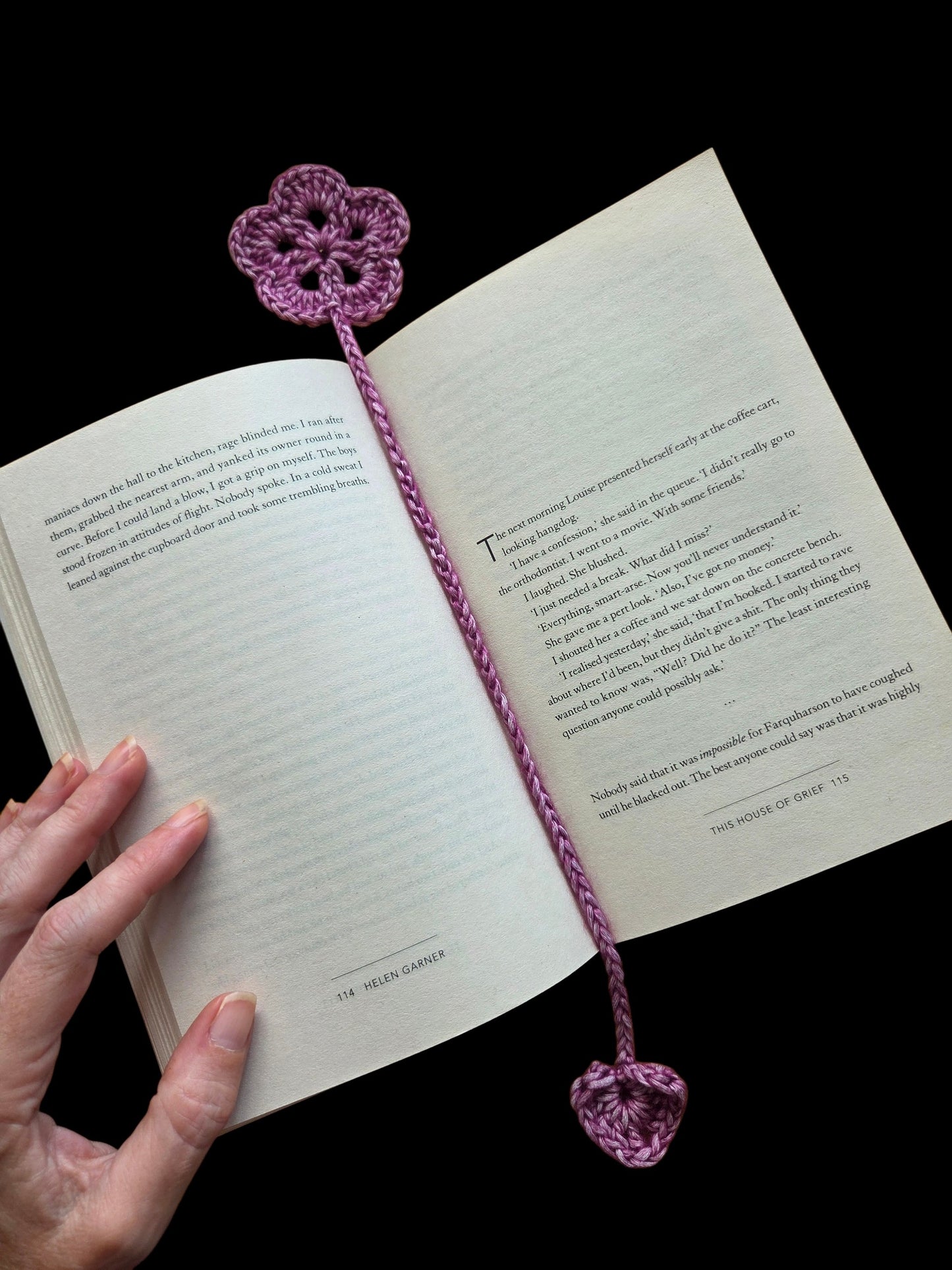 Flower bookmark
